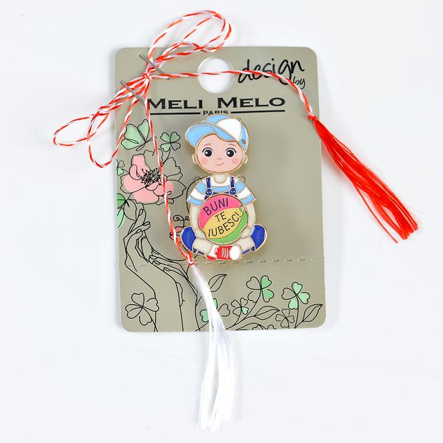 Brosa martisor Buni te iubesc
