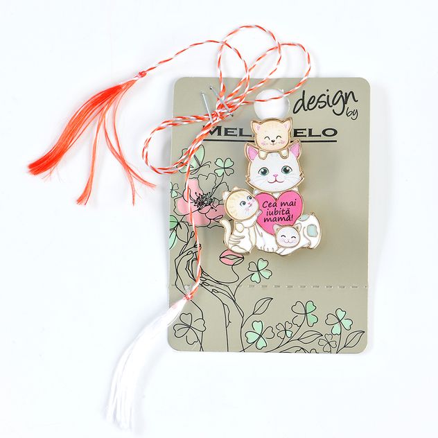 Brosa martisor Cea mai iubita mama