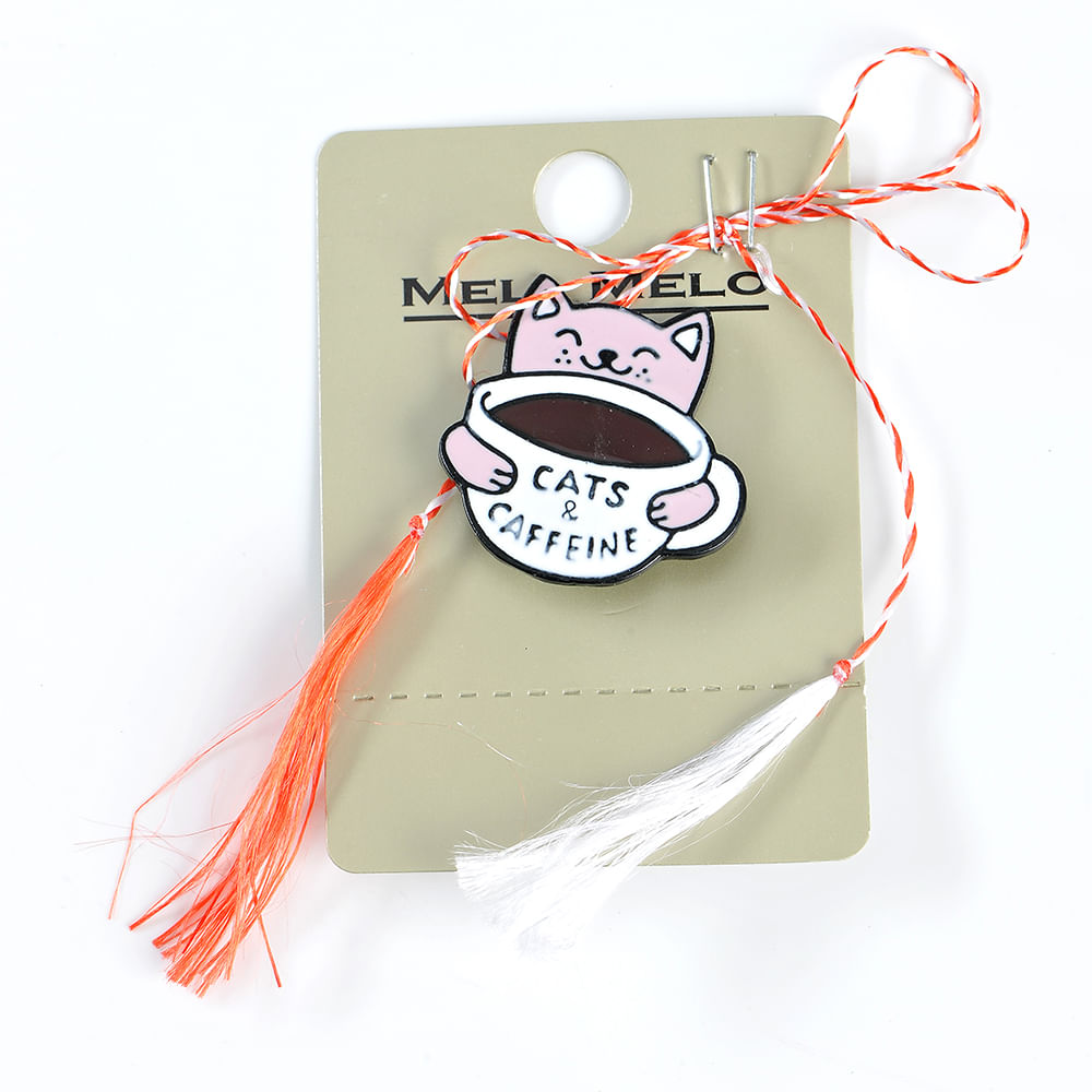 Brosa martisor Cats and caffeine - 1 | YEO