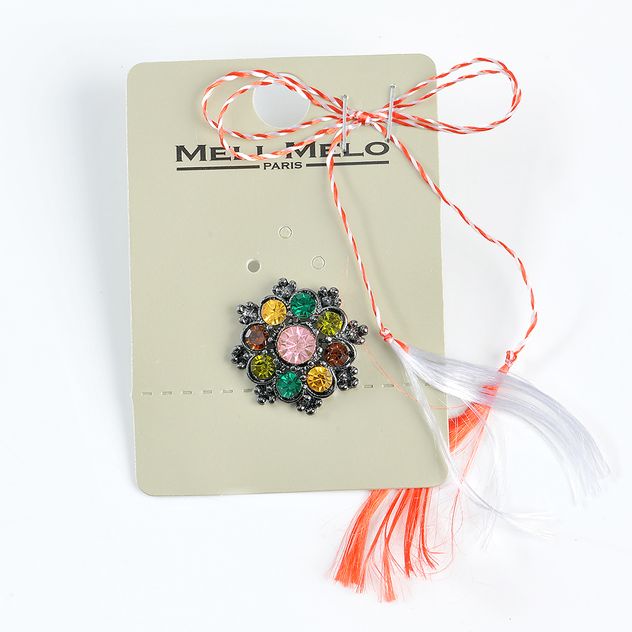 Brosa martisor cu pietre colorate