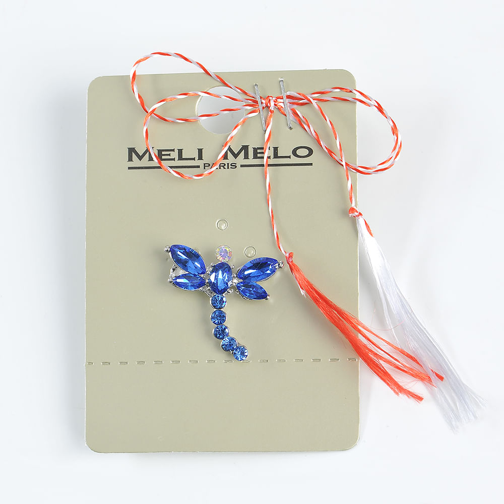 Brosa martisor libelula albastra - 1 | YEO