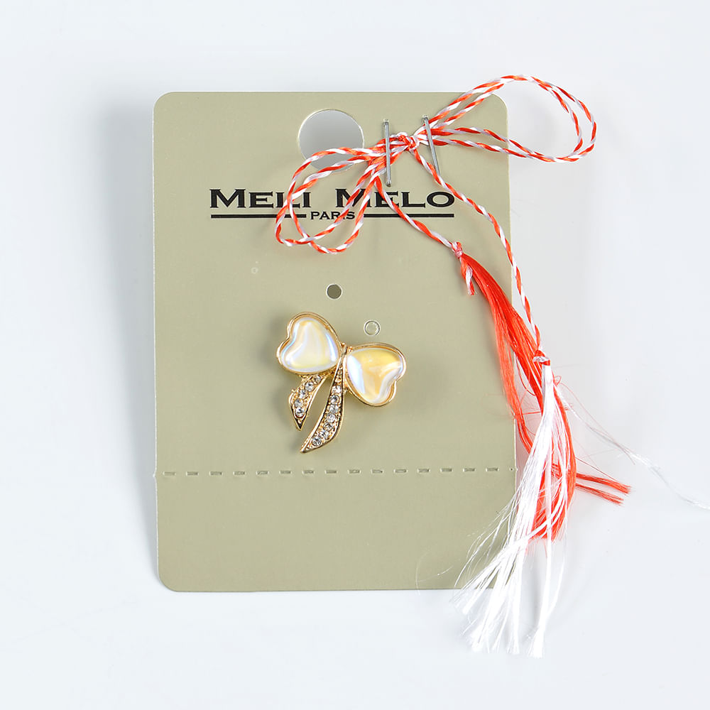 Brosa martisor funda alba - 3 | YEO