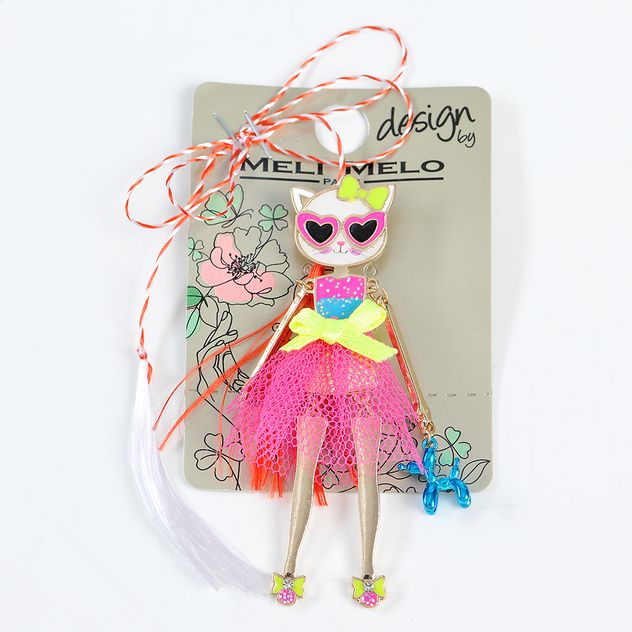 Brosa martisor pisica cocheta