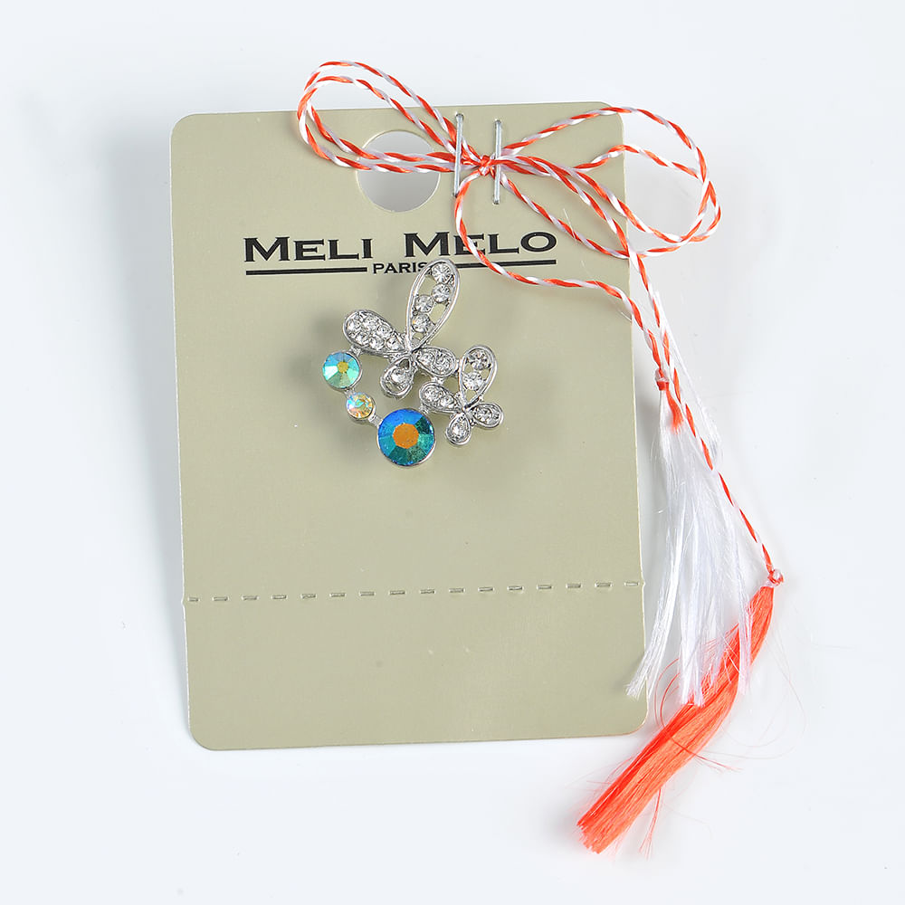 Brosa martisor doi fluturi argintii - 3 | YEO