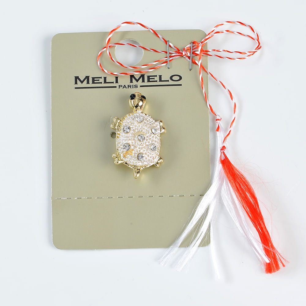 Brosa martisor broasca testoasa cu pietre acrilice - 3 | YEO