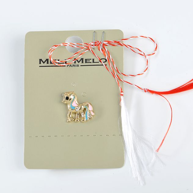 Brosa martisor ponei multicolor