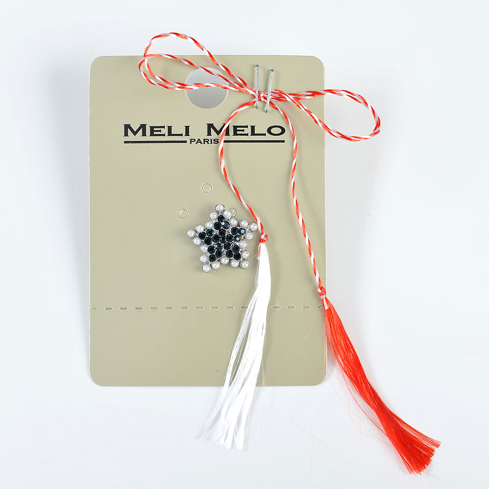 Brosa martisor stea cu perle albe - 3 | YEO