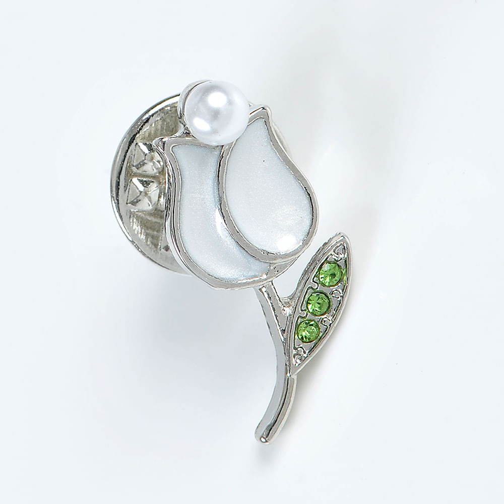 Brosa martisor lalea alba