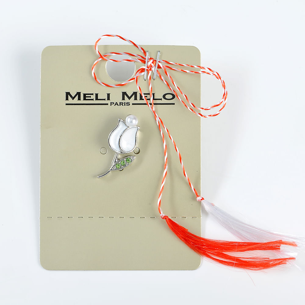 Brosa martisor lalea alba - 3 | YEO