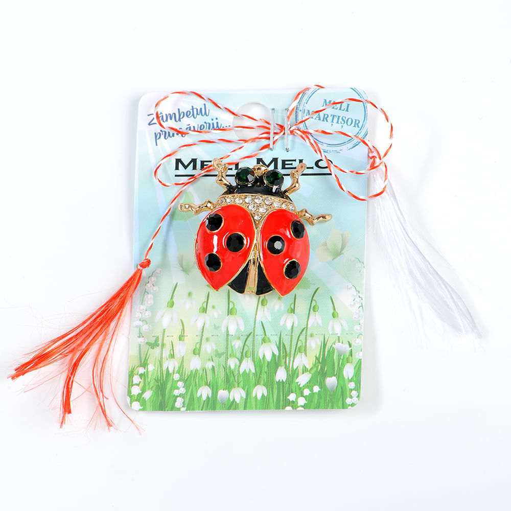 Brosa martisor buburuza - 3 | YEO