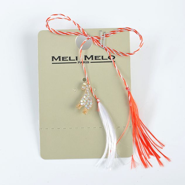 Brosa martisor girafa aurie