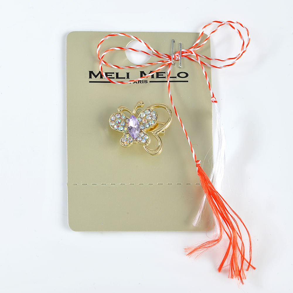 Brosa martisor fluture auriu - 3 | YEO