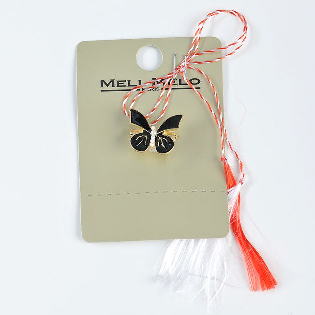 Brosa martisor fluture negru