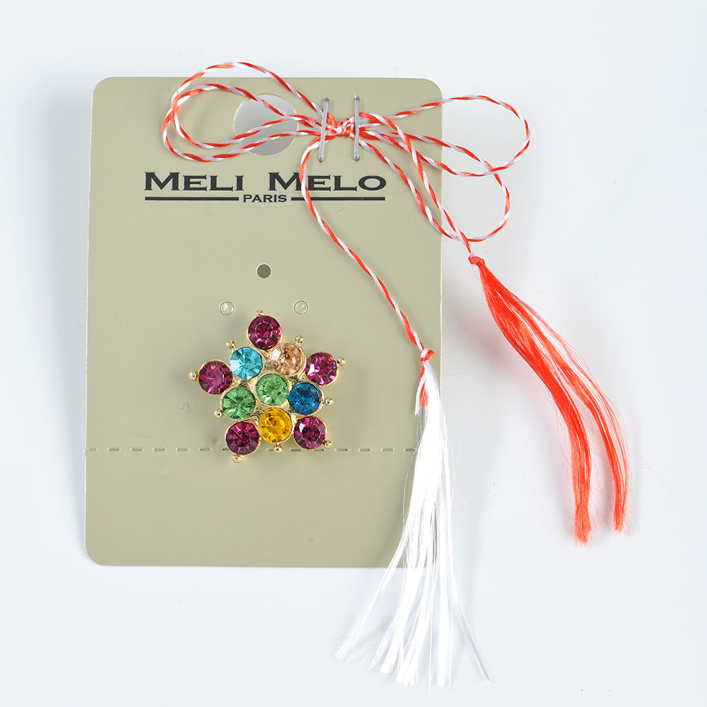 Brosa martisor cu pietre colorate - 3 | YEO