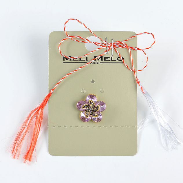 Brosa martisor floare roz