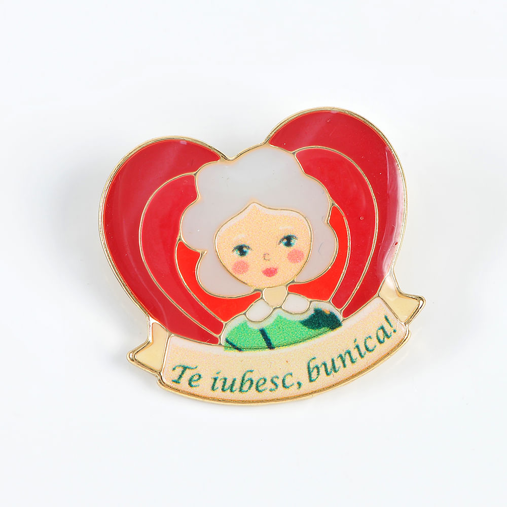 Brosa martisor Te iubesc bunica - 2 | YEO