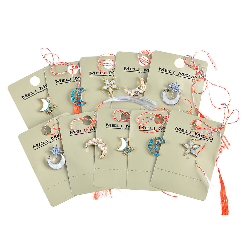 Set 10 brose martisor cu semiluna si stele - 4 | YEO