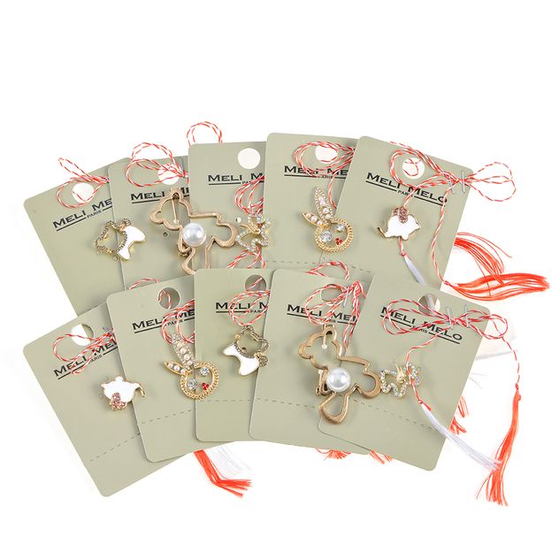 Set 10 brose martisor cu ursuleti