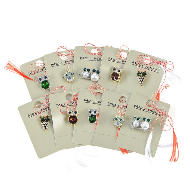 Set 10 brose martisor bufnite