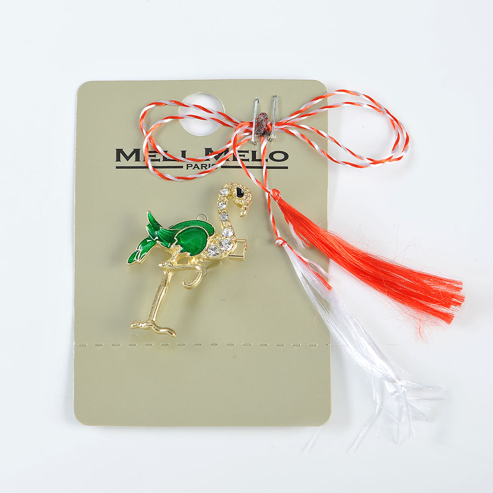 Brosa martisor flamingo - 2 | YEO