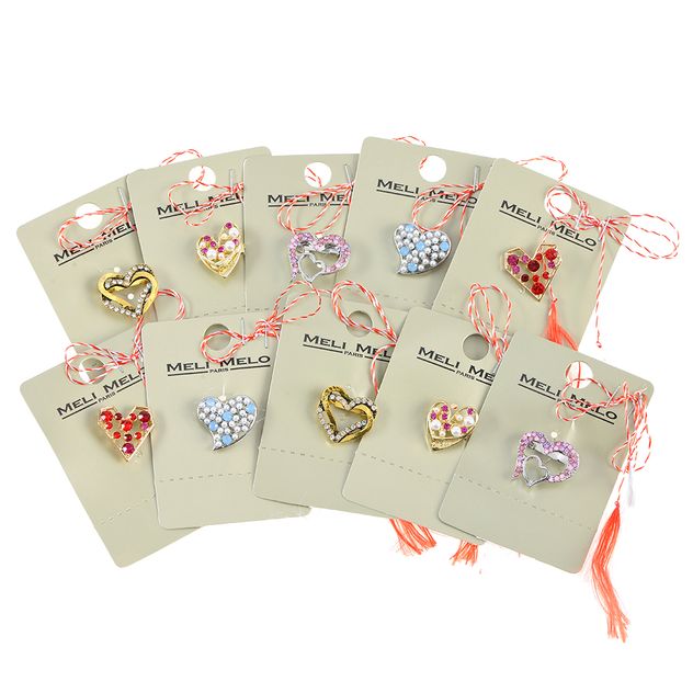 Set 10 brose martisor inimioare