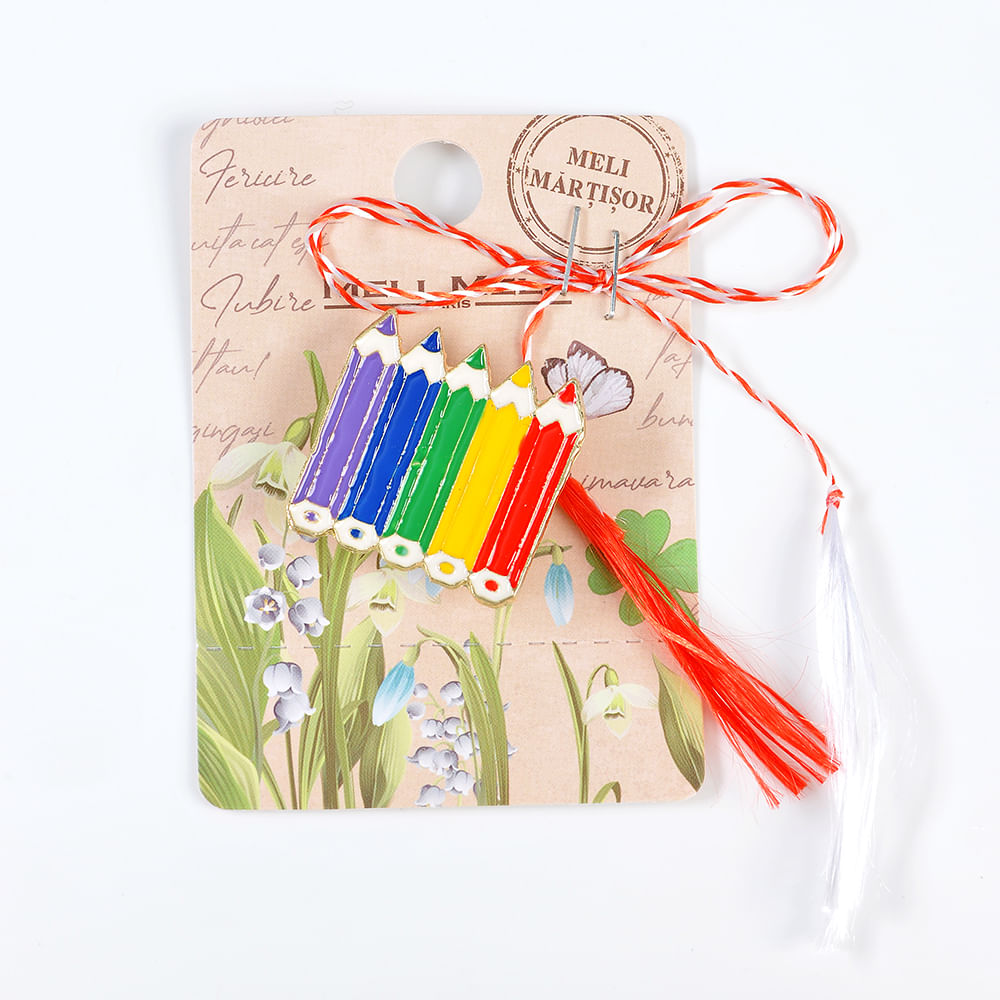 Brosa martisor creioane colorate - 3 | YEO