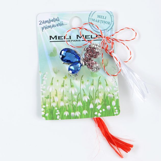 Brosa martisor fluture bicolor