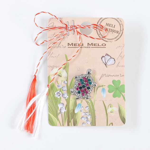 Brosa martisor broasca testoasa multicolora