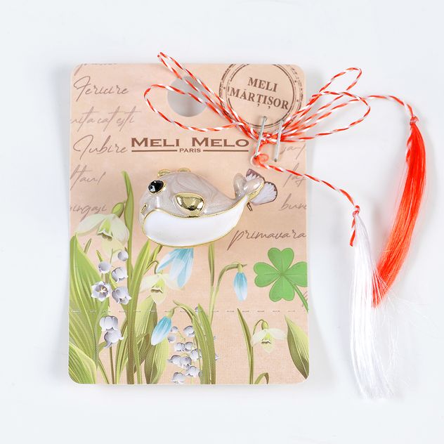 Brosa martisor delfin