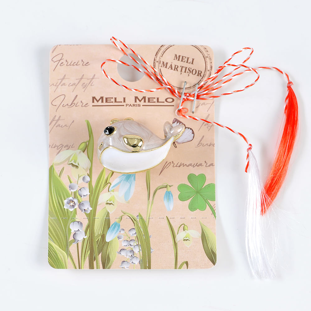 Brosa martisor delfin - 3 | YEO