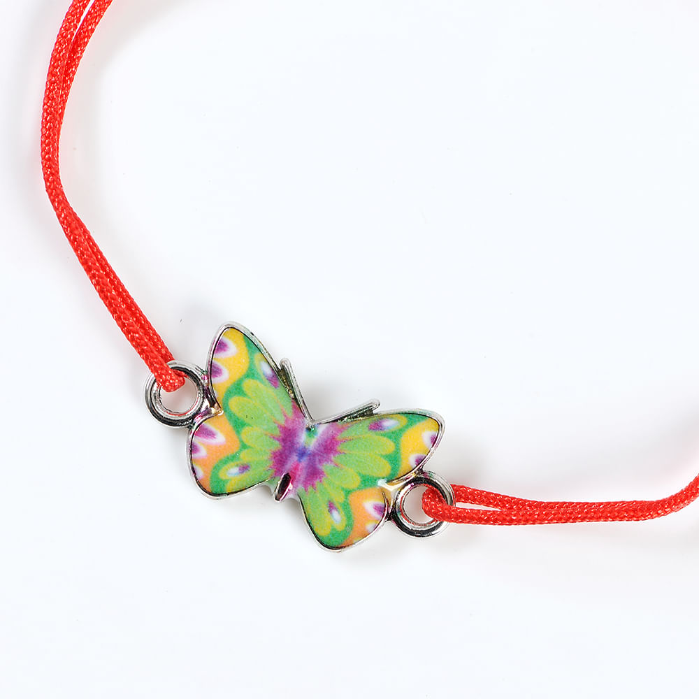 Bratara martisor cu fluture multicolor - 1 | YEO