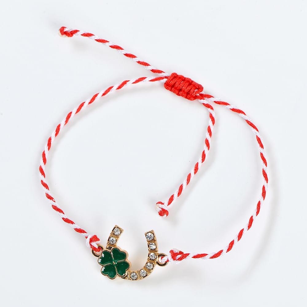 Bratara martisor cu potcoava aurie - 2 | YEO