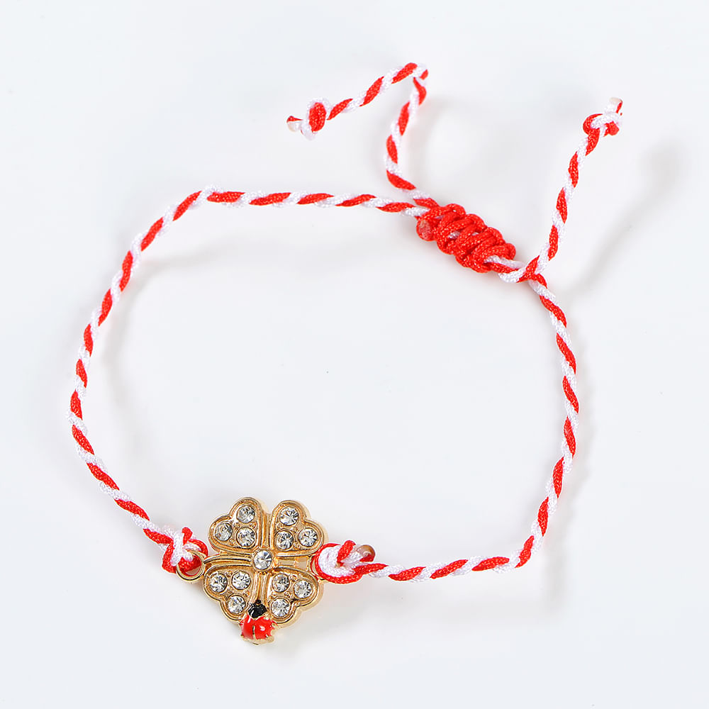 Bratara martisor cu trifoi auriu - 2 | YEO