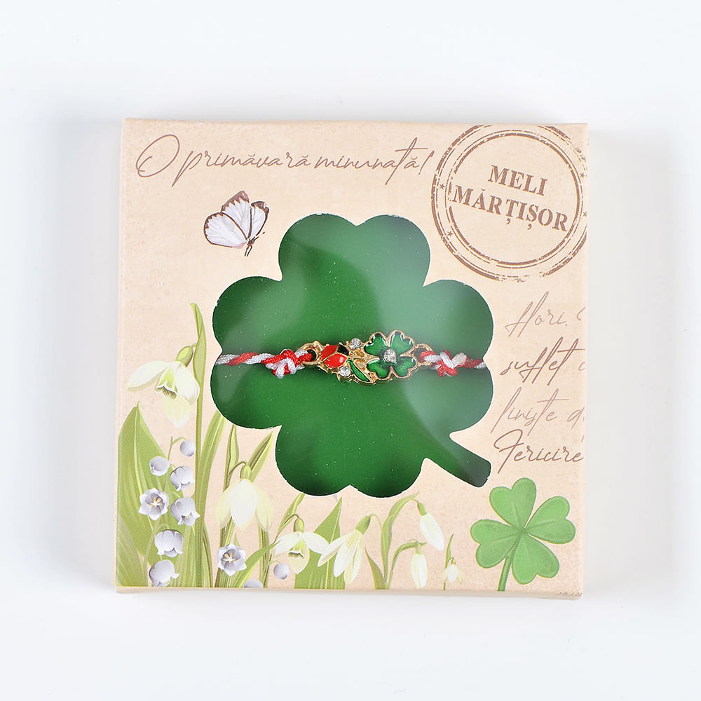 Bratara martisor cu trfoi verde - 3 | YEO