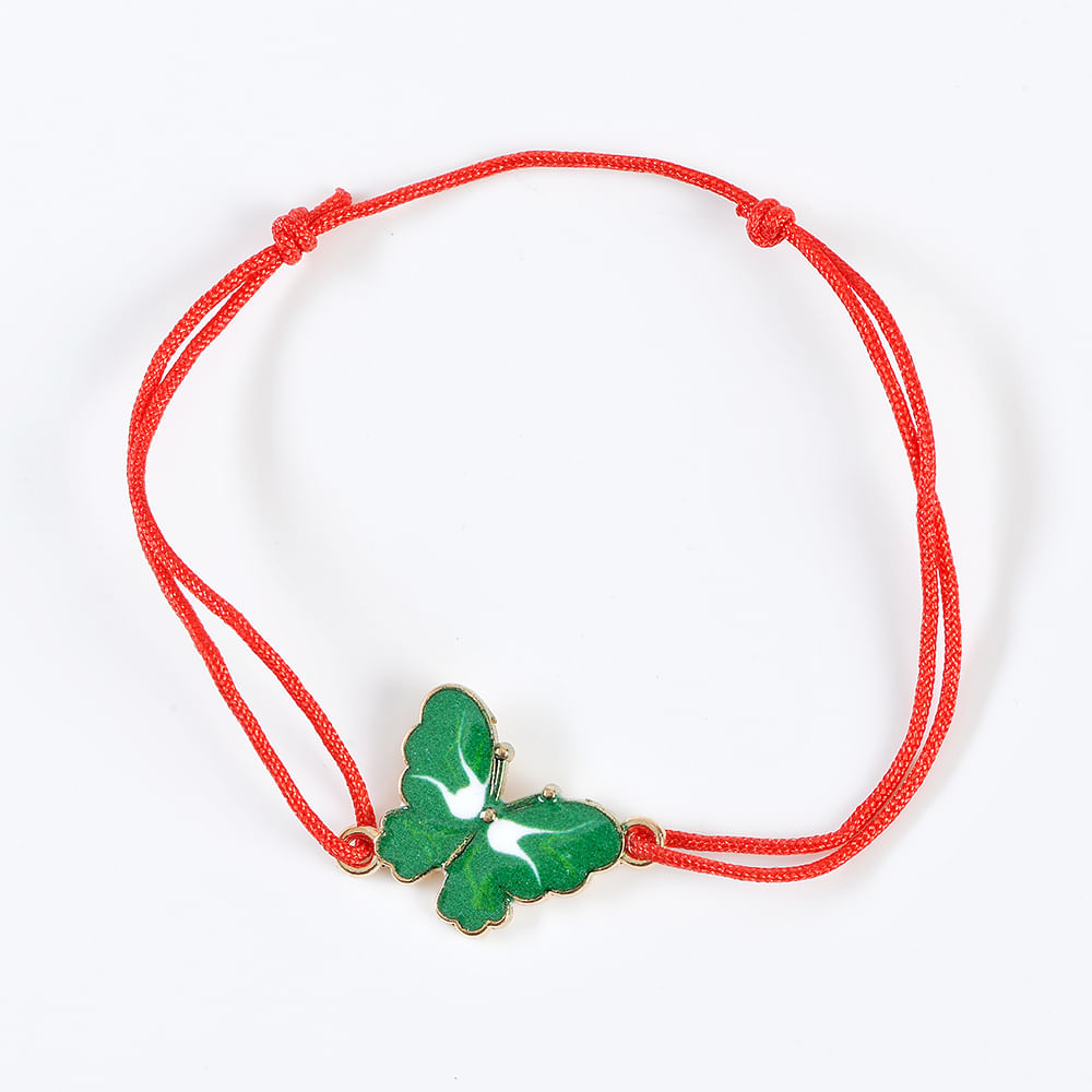 Bratara martisor cu fluture verde - 2 | YEO