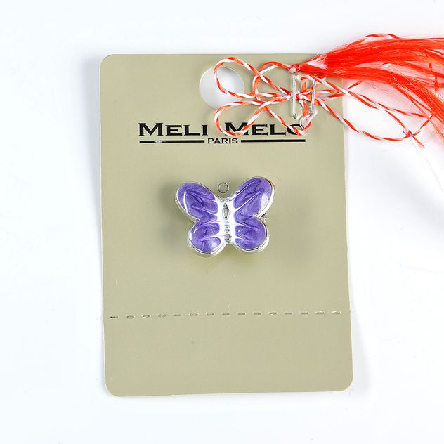 Brosa martisor fluture mov
