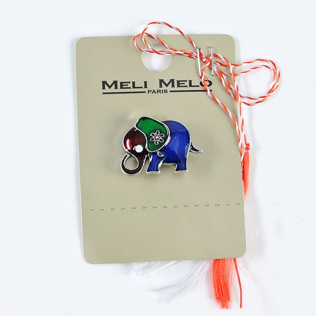 Brosa martisor elefant multicolor