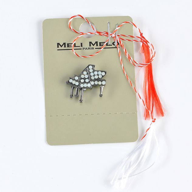 Brosa martisor pian negru