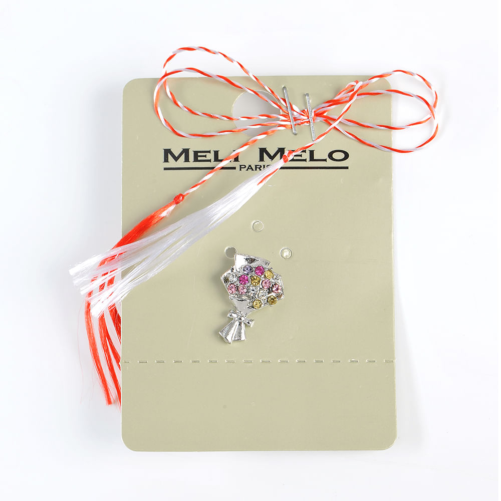 Brosa martisor buchet de flori multicolor - 3 | YEO