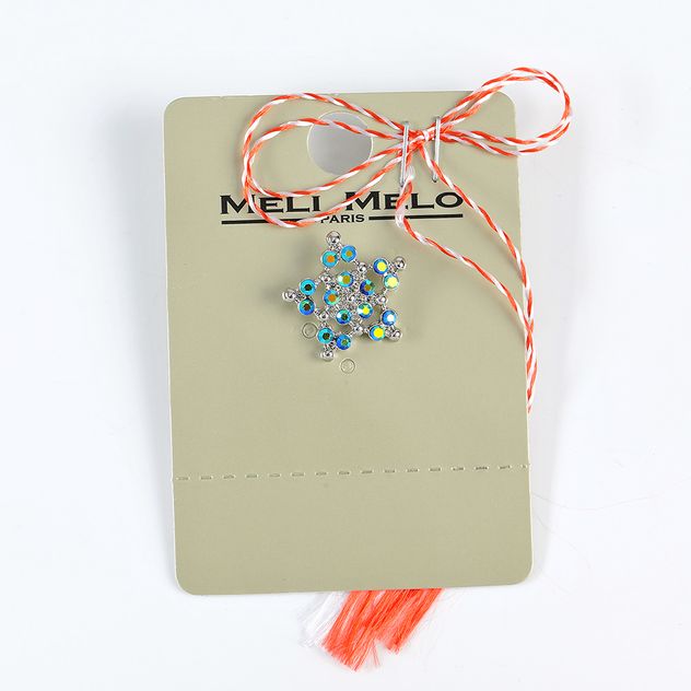 Brosa martisor stea cu pietre  multicolore