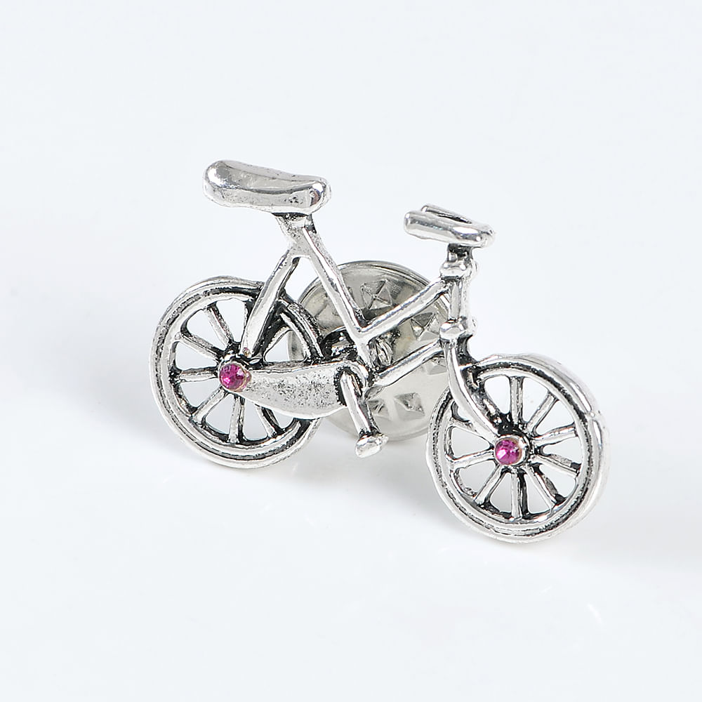 Brosa martisor bicicleta argintie - 1 | YEO