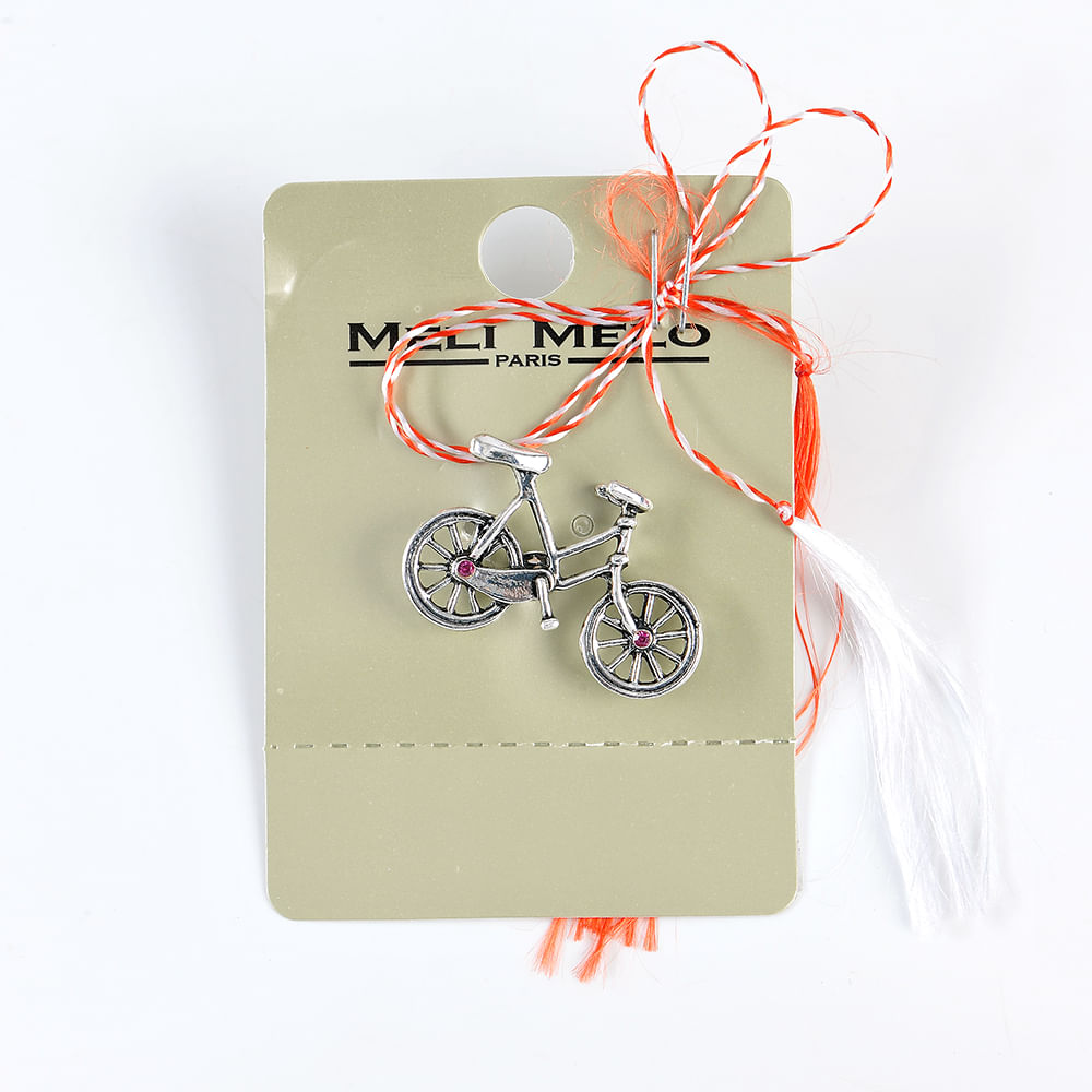 Brosa martisor bicicleta argintie - 3 | YEO