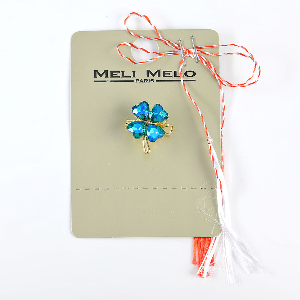 Brosa martisor floare mica albastra - 3 | YEO