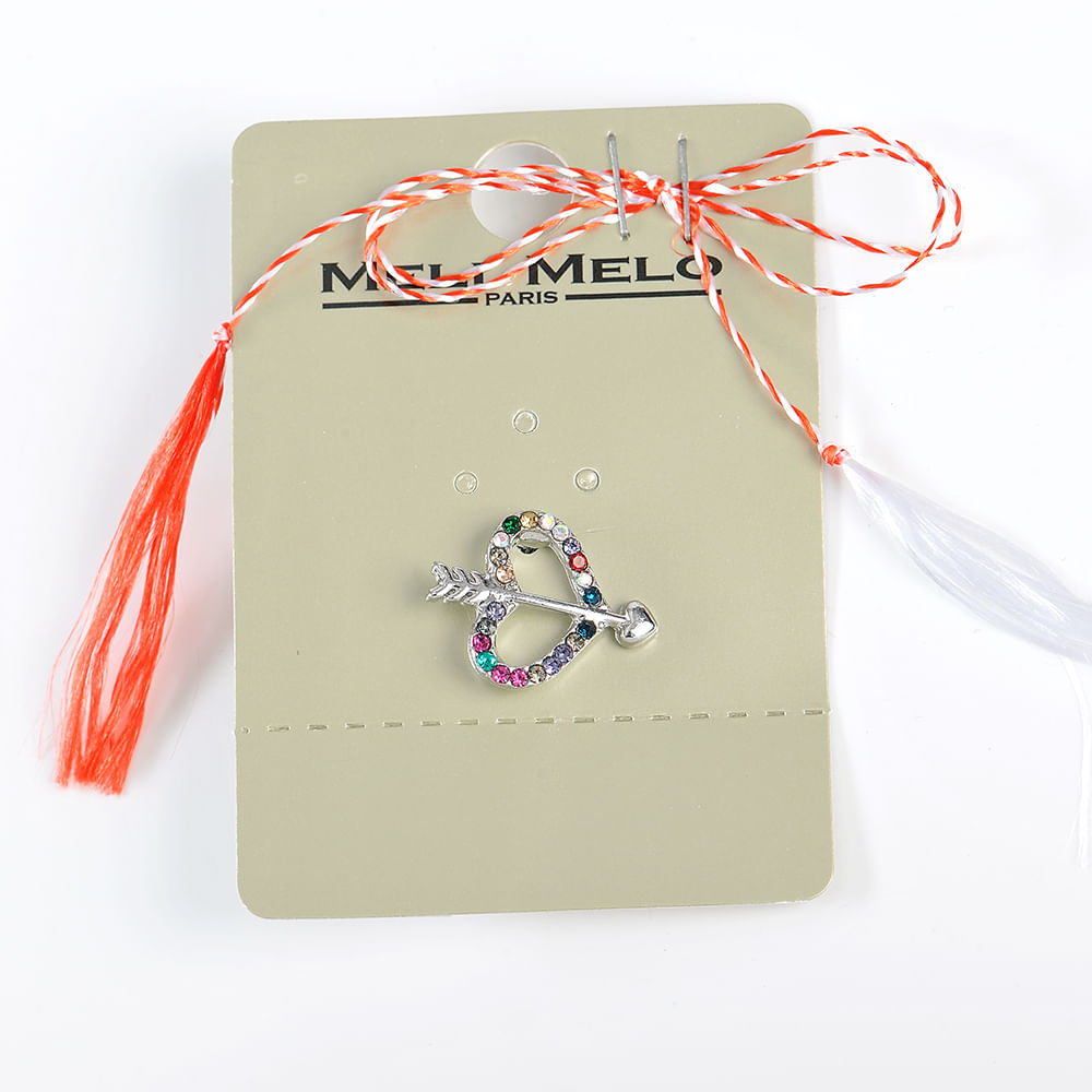 Brosa martisor inima cu sageata - 3 | YEO