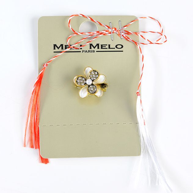 Brosa martisor floare sclipitoare