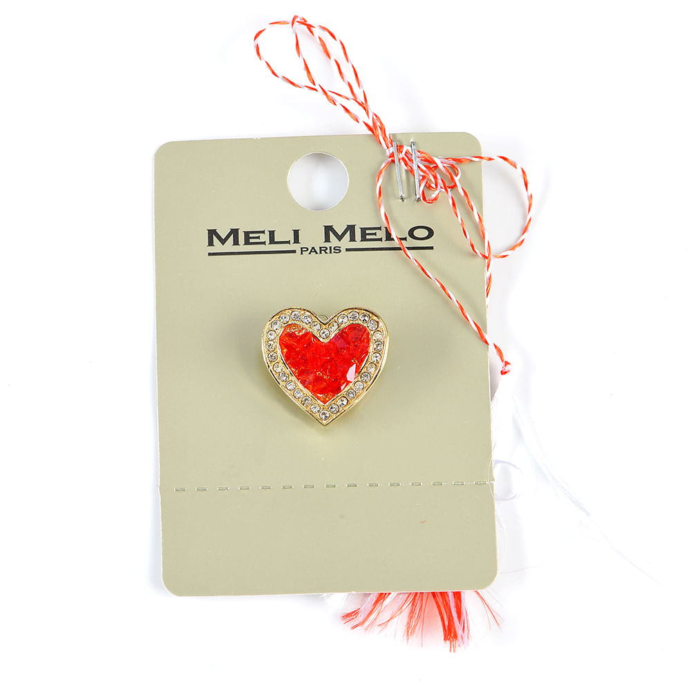 Brosa martisor inima rosie - 3 | YEO