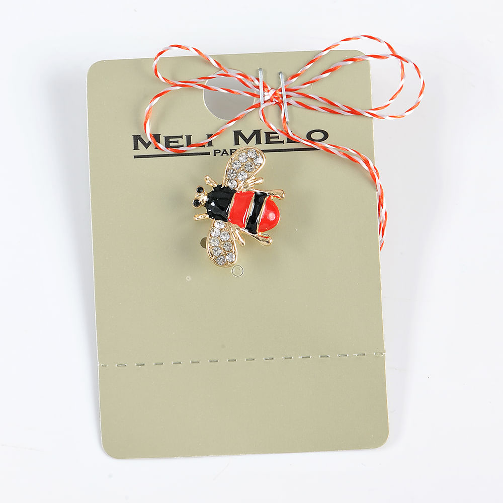 Brosa martisor albina cu pietre acrilice - 3 | YEO