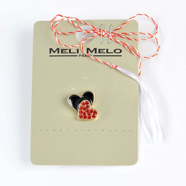 Brosa martisor doua inimi
