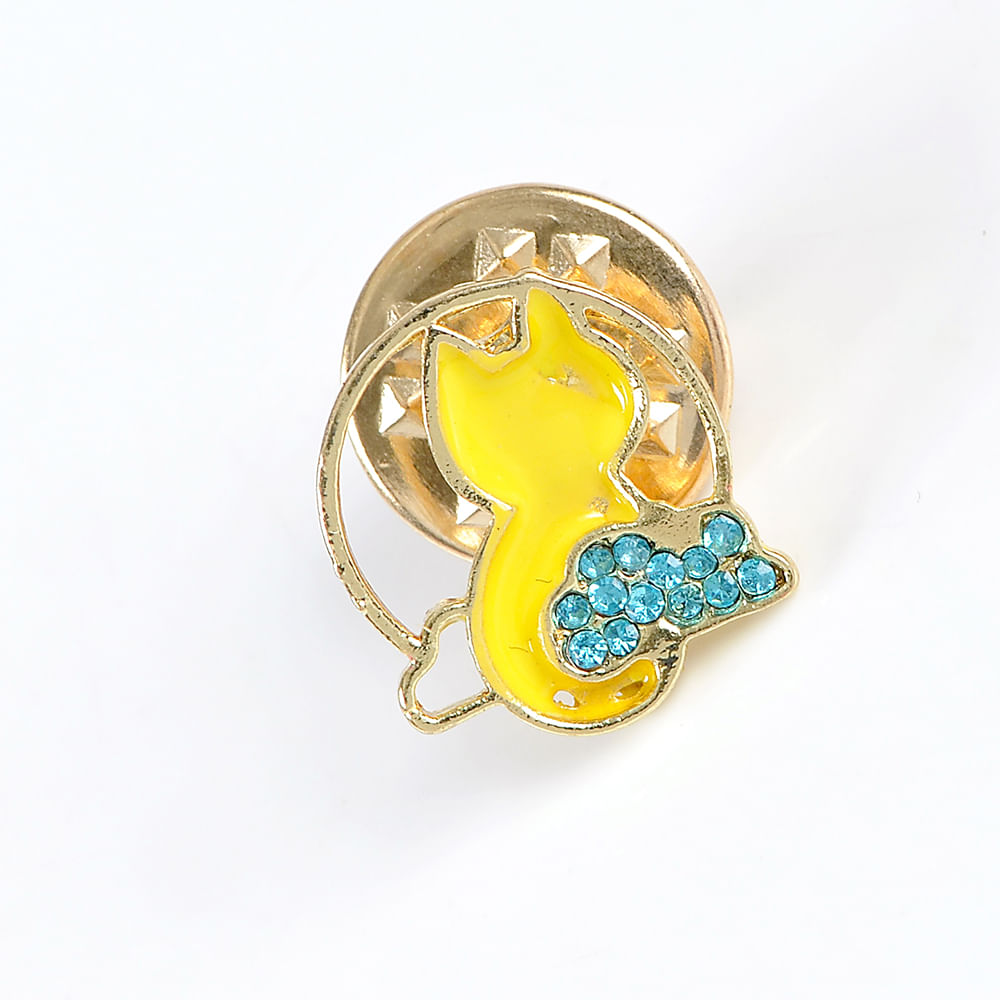 Brosa martisor pisica galbena - 1 | YEO