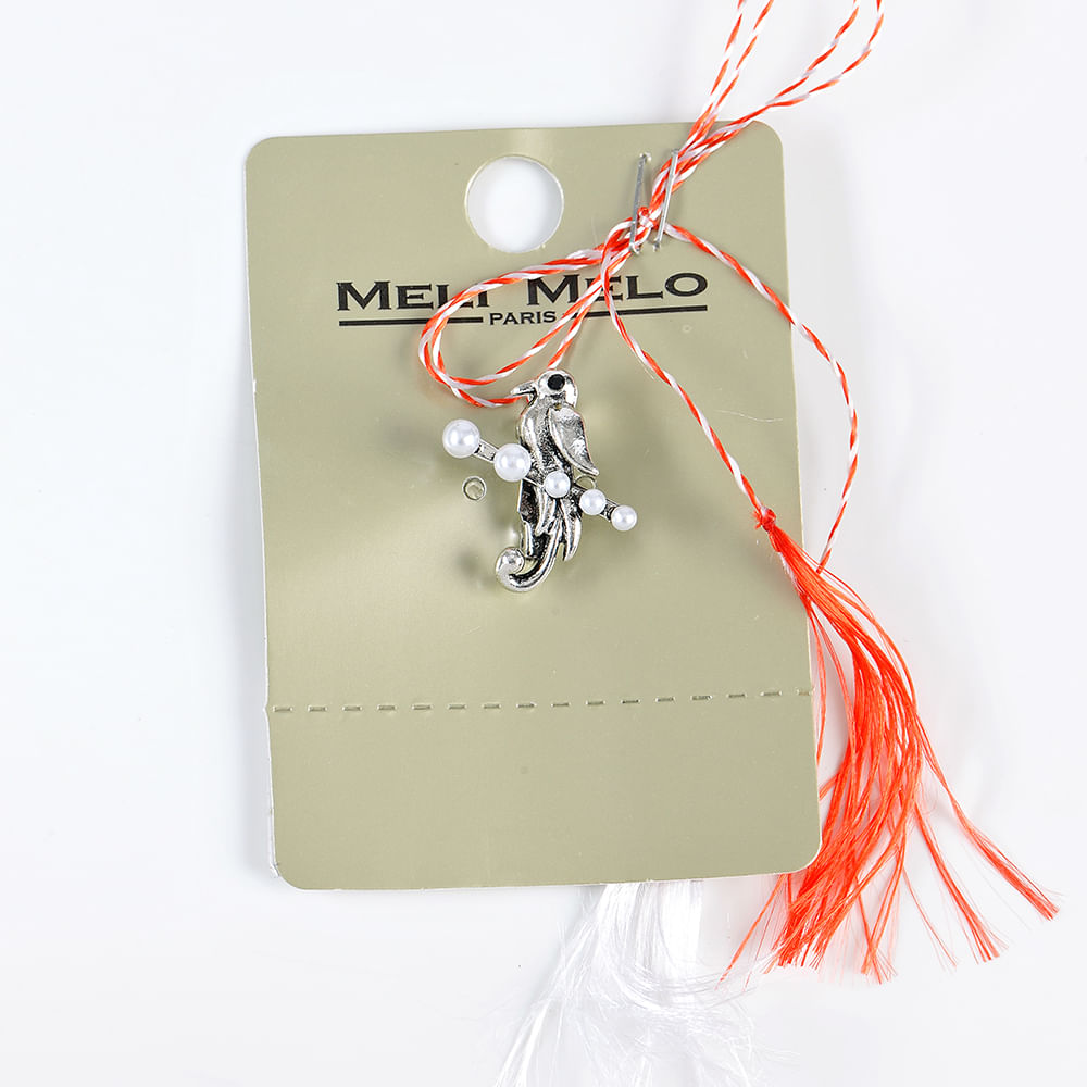 Brosa martisor pasare argintie - 3 | YEO